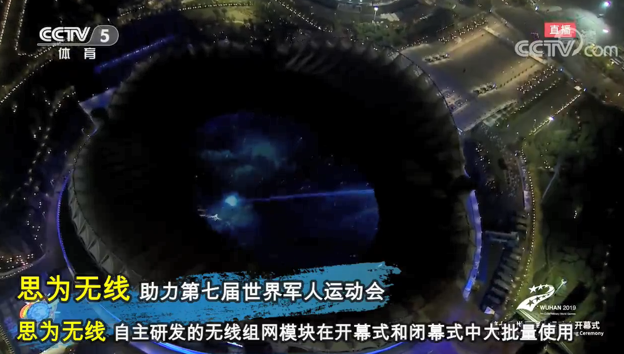 思為無線的無線組網(wǎng)模塊應(yīng)用于2019第七屆軍運(yùn)會