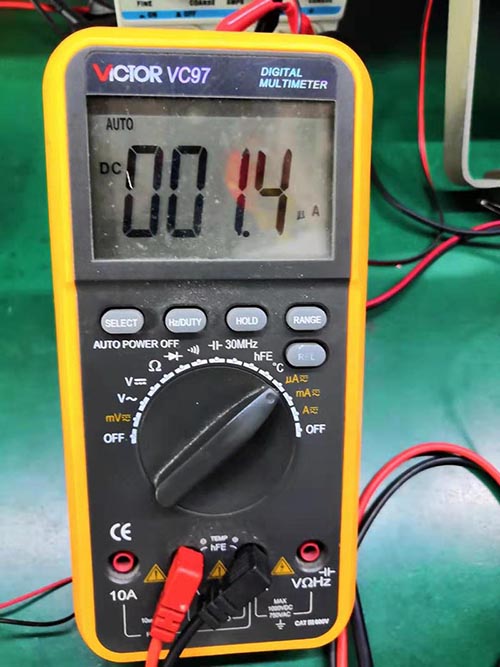 LoRa1262實(shí)測休眠電流