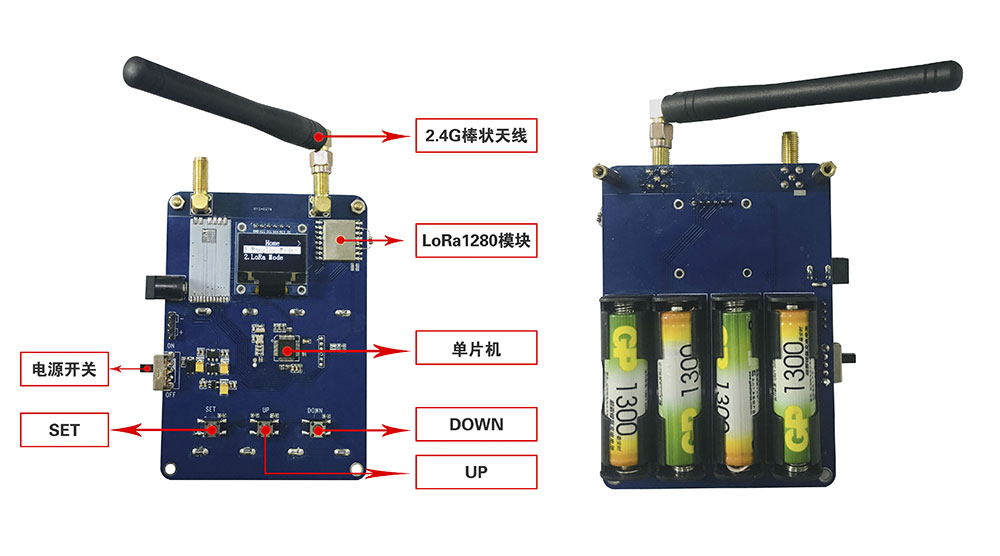 SX1280測(cè)距演示板