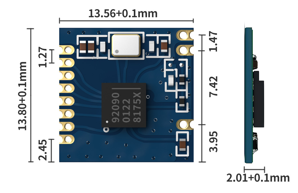 RF9209 低功耗高靈敏2.4G通信模塊