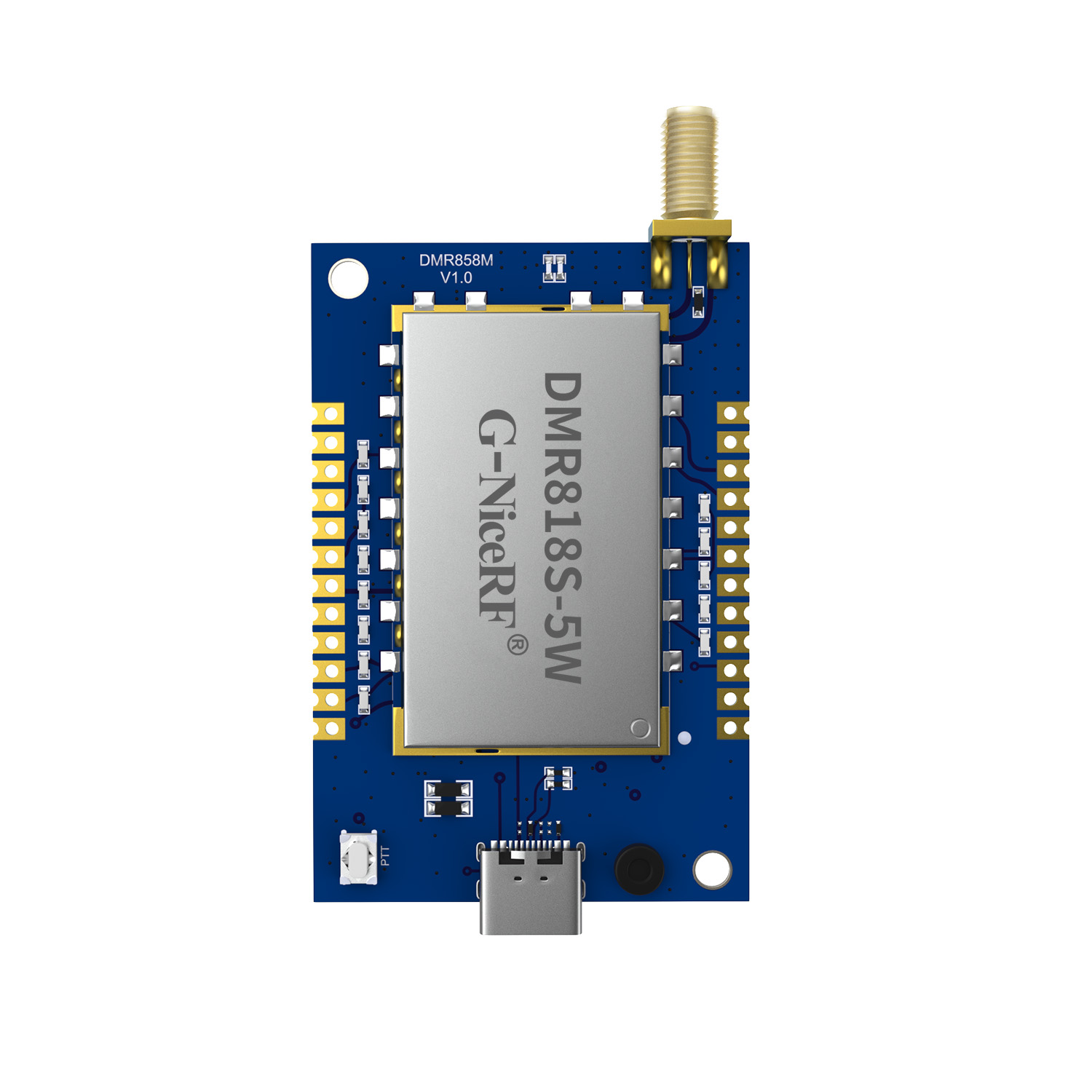 DMR858M 5W 數(shù)字對(duì)講機(jī)模塊